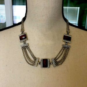 Beautiful silver chain choker necklace